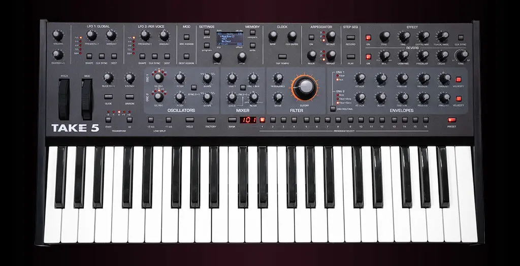 Sequential Introduces Take5 - A New Analog Poly Synth